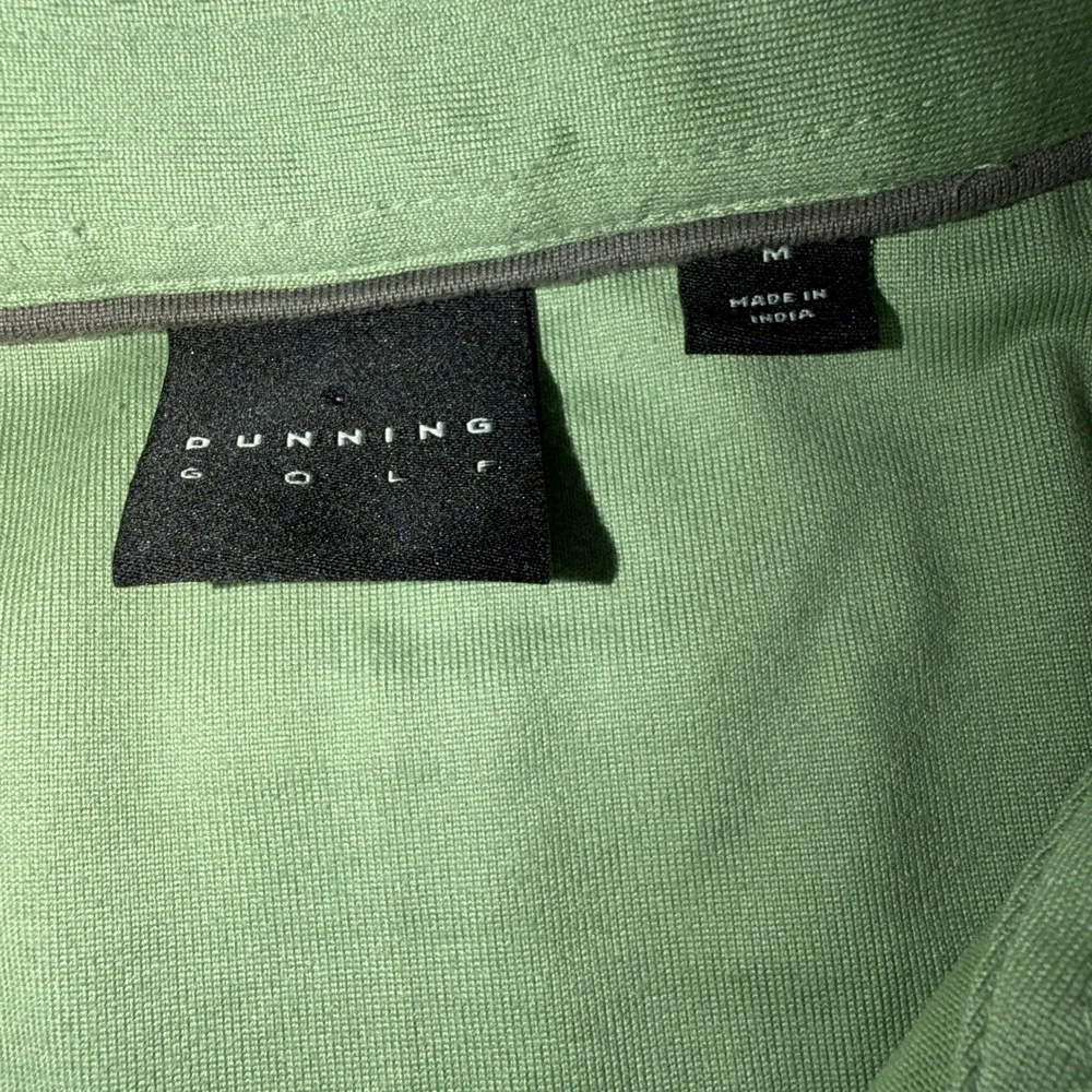 Dunning Golf Green Polo Shirt Men's Size Medium Very Soft